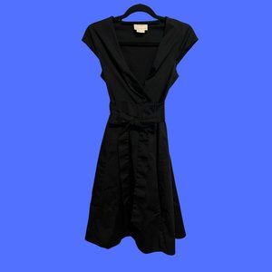 Kate Spade Black Midi Wrap Dress | Black | Size 4